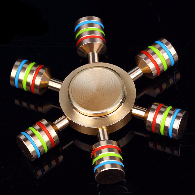 Brass Rainbow Hex-Spinner
